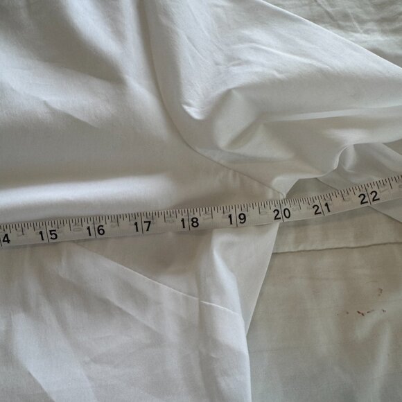 Milly Stretch Poplin Peplum Top in White - Picture 10 of 10